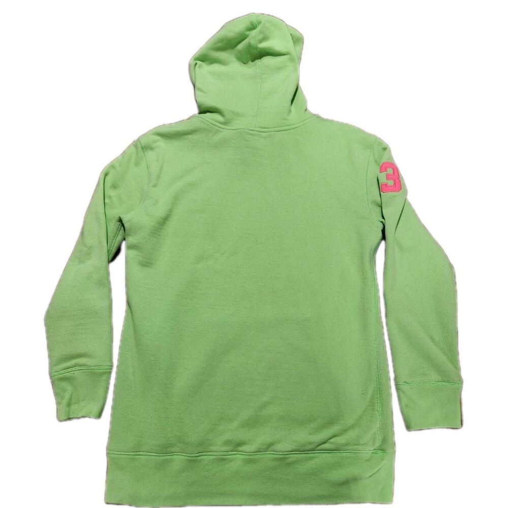 Polo Ralph Lauren Girls Big Pony Lime Green/Pink Hoodie Size XL - Picture 2 of 7